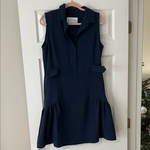 Sleeveless Navy Dress